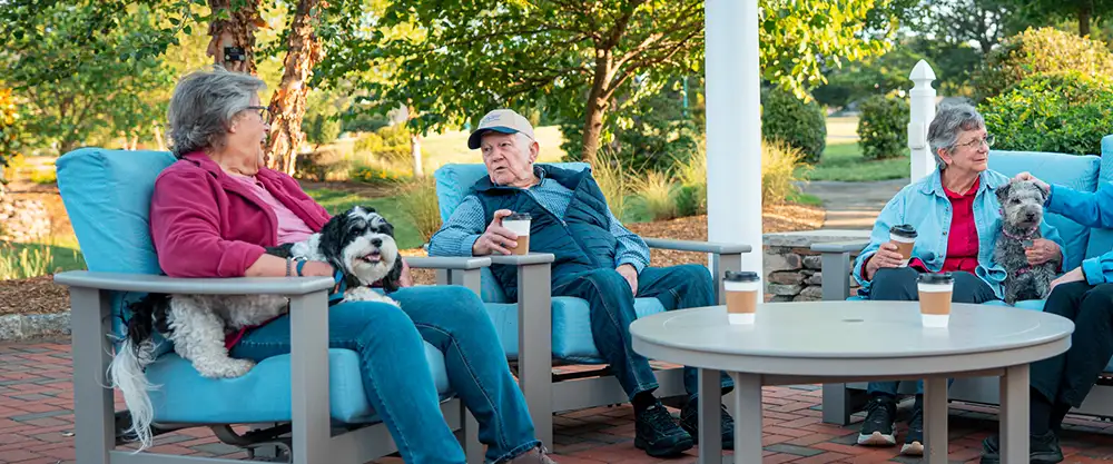 A couple having a drink